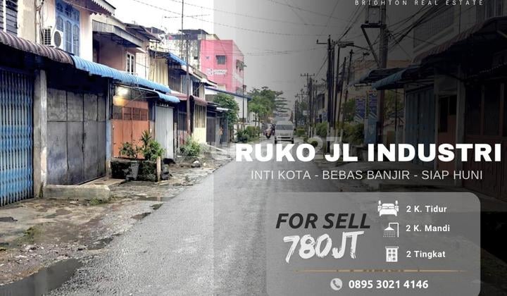 Ruko Jalan Industri Medan - Bebas Banjir - Siap Huni