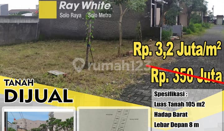 Tanah Kavling Perumahan Siap Bangun Baki Kadilangu Solo Baru