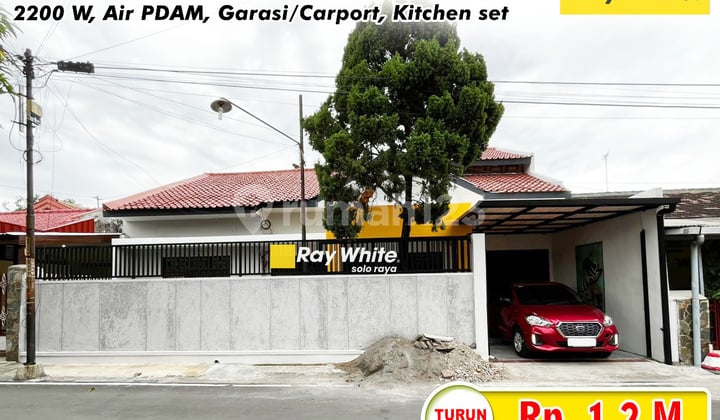 Turun Harga Rumah Siap Huni 5 Kamar di Gentan Baki Sukoharjo
