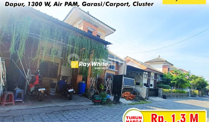 Rumah Cluster Siap Huni di Puri Indah Sari, Mojolaban, Sukoharjo