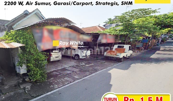 Rumah 4Kamar Tepi Jalan Utama Gilingan Banjarsari Solo Siap Pakai