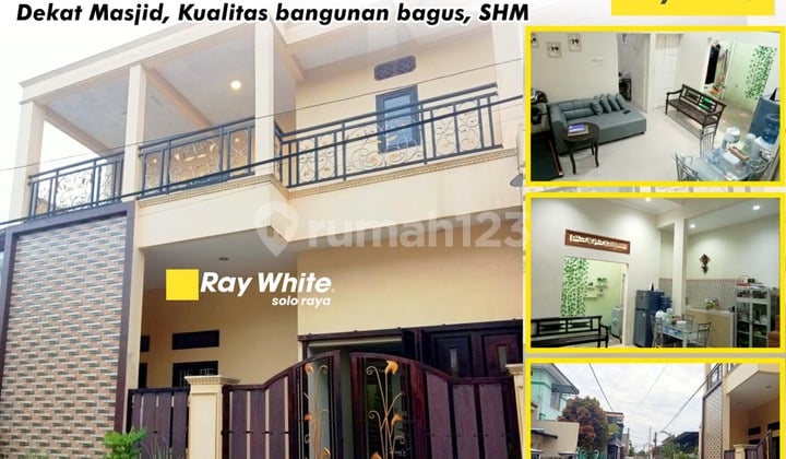 Rumah Cluster 4Kamar 2Lantai Siap Huni di Gumpang Kartasura Solo