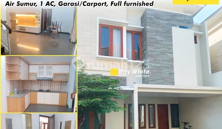 Rumah 2lantai 4 kamar dijual Full furnished di kemlayan Solo