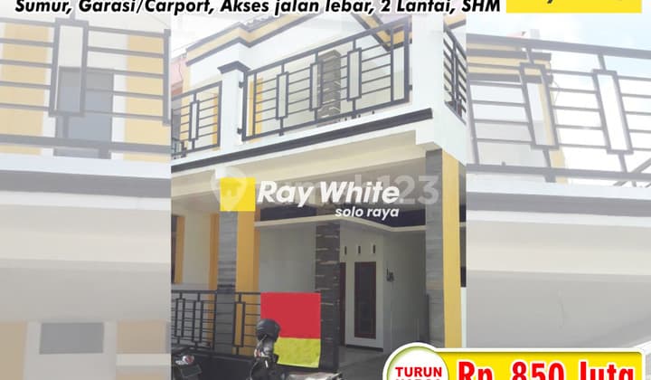 Rumah Cluster Siap Huni 4Kamar di Makamhaji Kartasura Skh. Solo