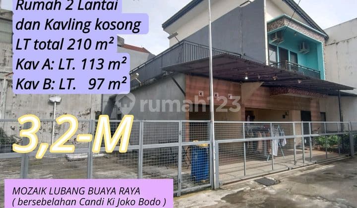 Rumah 2 LT. Ada Kavling Kosong Dekat Bandara Halim Perdanakusuma , Pondok Gede (As Syaiifiyah), Taman Mini