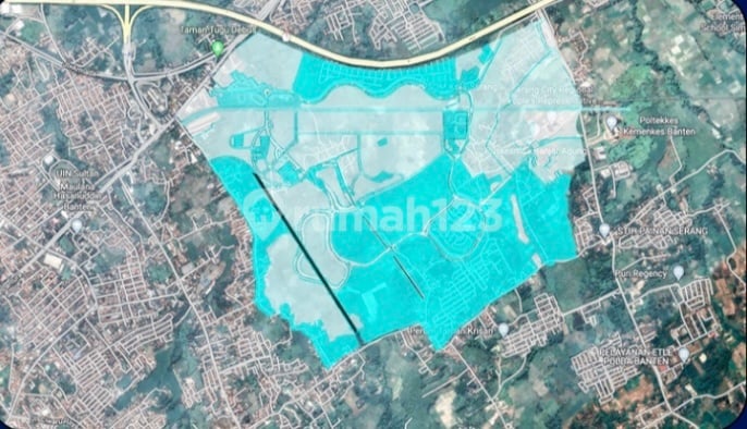 Tanah Luas 170 Ha, di Jl. Sudirman,. Banjaragung,. Cipocok. Jaya Kota Serang, Banten