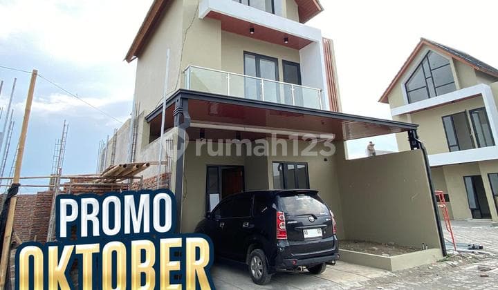 Rumah Dijual Minimalis 2 Lantai Dekat Jalan Raya, SHM & Bisa KPR