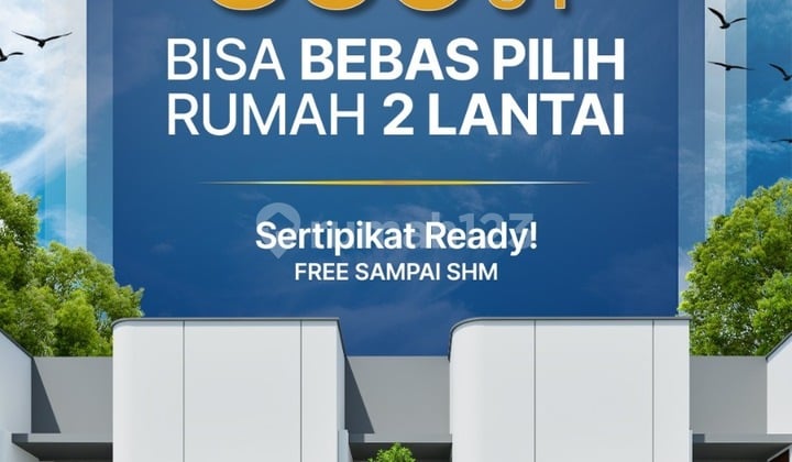 Rumah Ekslusif 2 Lantai Harga Promo Free Biaya SHM