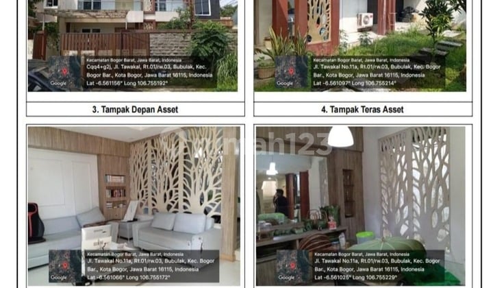 Dijual Rumah Murah Via Lelang ( Bogor Barat )