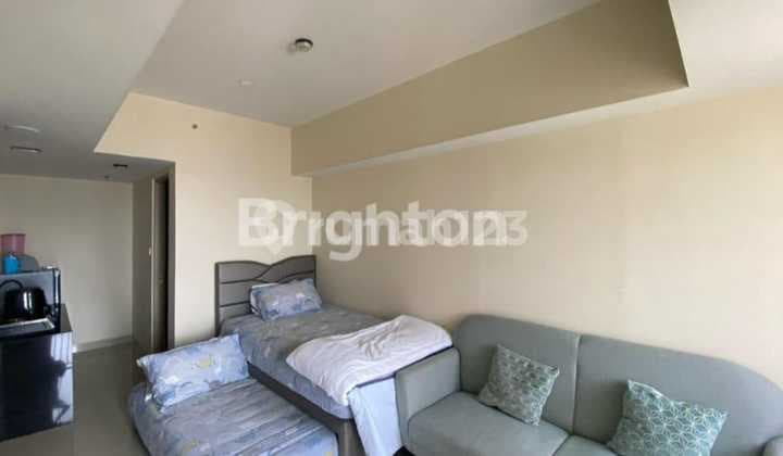 Just Bring Your Suitcase, Studio Apartment for Rent, Ready to Occupydi Grand Dharmahusada Lagoon Area