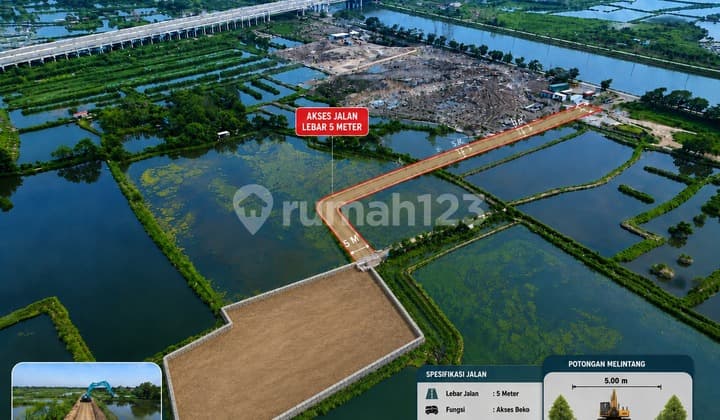 Only Here Buy Affordable Marunda Land, Free BPHTB + Free Access Road to Main Road & Dry Land (Ready to Use)
