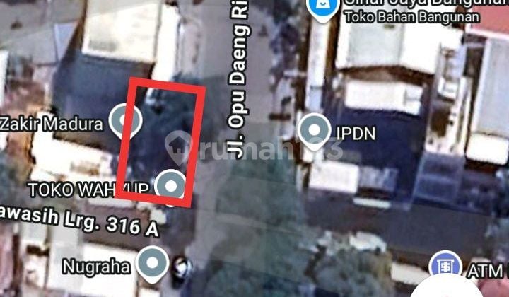 Tanah 179m² Poros Jl.cendrawasih/opu Dg.risadju