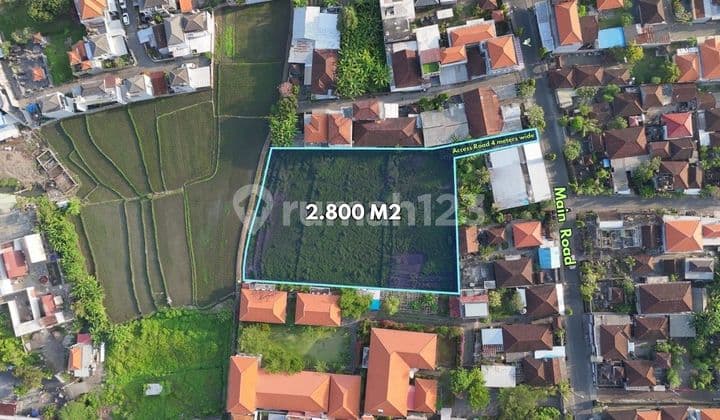 2800 M2 Tanah di Mengwi Dekat Pantai Canggu