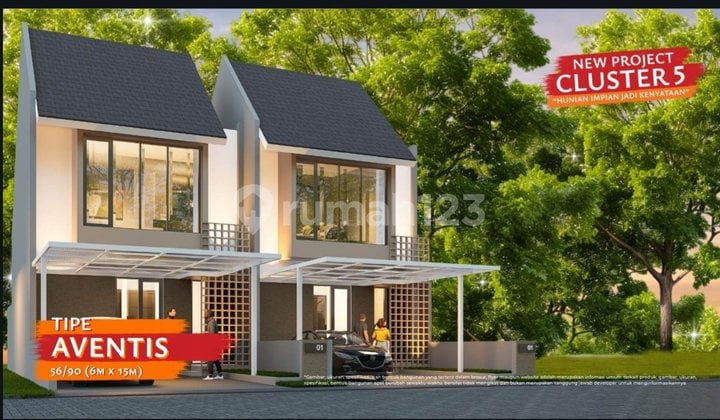 Rumah 2 Lantai Sukodono, Bebas Banjir, Free All Biaya*, Free Dp* Skb