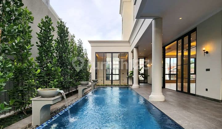 A 4-story house in Kebayoran Baru, South Jakarta.