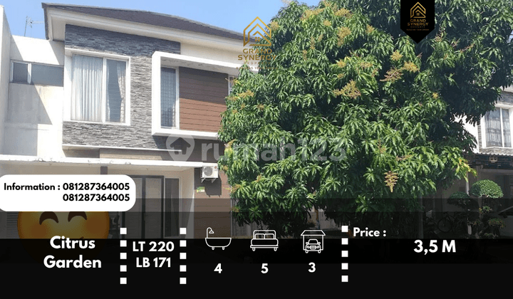 Miliki Rumah di Citrus Garden Lingkungan Nyaman.Yakinlah....