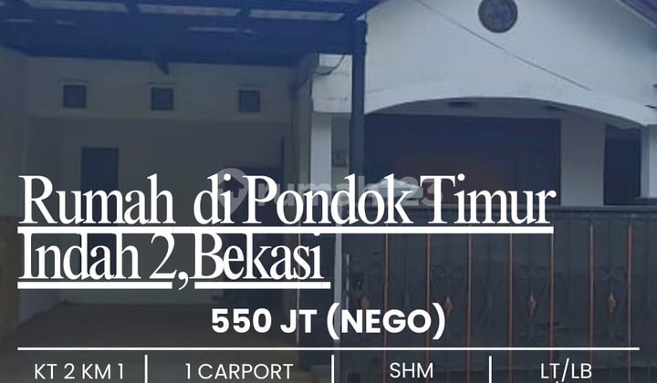Rumah di Pondok TImur Indah 2 Bekasi, Rapih dan Nyaman,Yakinlah,,