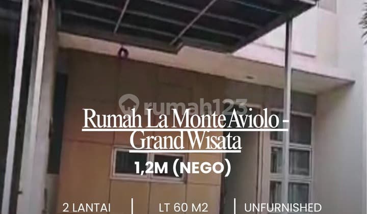Rumah La Monte Aviolo Dekat Tol Tambun Grand Wisata,,Yakinlah,,