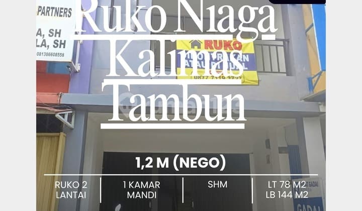 Ruko Niaga Kalimas Ready Banget Buat Bisnis Kamu,,Yakinlah,,