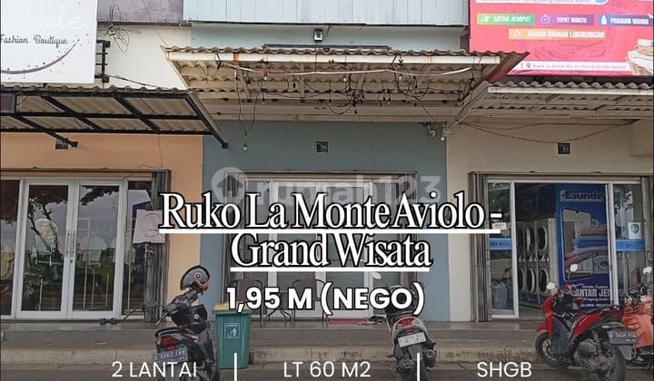 Ruko La Monte 2 Lantai Lokasi Terbaik di Grand Wisata,,Yakinlah,,