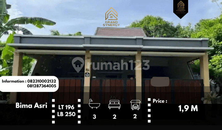 Rumah Nyaman dan Sejuk di Bima Asri Langsung Huni, Yakinlah,,