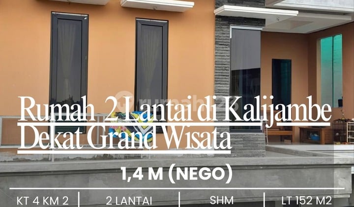 Rumah 2 Lantai di Kalijambe dekat Grand Wisata Keren,,Yakinlah,,