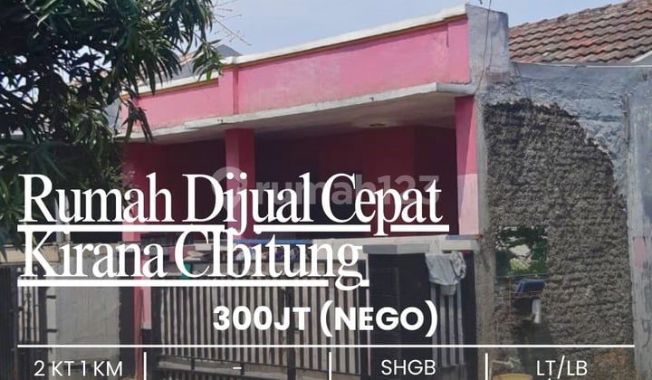 Dijual Cepat Rumah di Kirana Cibitung kondisi Bagus,,Yakinlah,,,