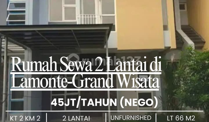 Rumah Sewa, Bagus, 2 Lantai di LaMonte Grandwisata ,,yakinlah,,,