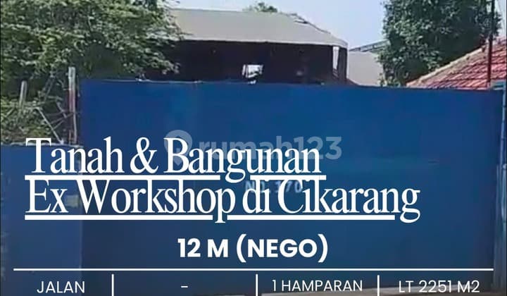 Tanah Ex Workshop/Gudang di Cikarang Timur, Truk Masuk, Yakinlah,