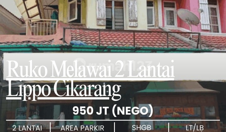 1 Unit Ruko Melawai di Lippo Cikarang Bagus Untuk Bisnis,,yakinlah,,