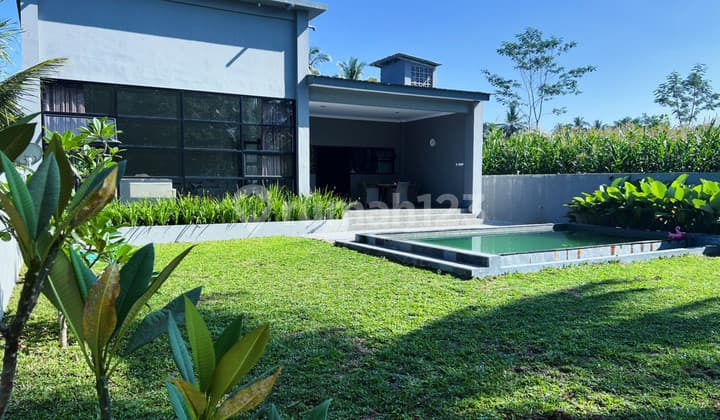 Villa Modern Tropis dengan Kolam Renang Pribadi di Turi Sleman