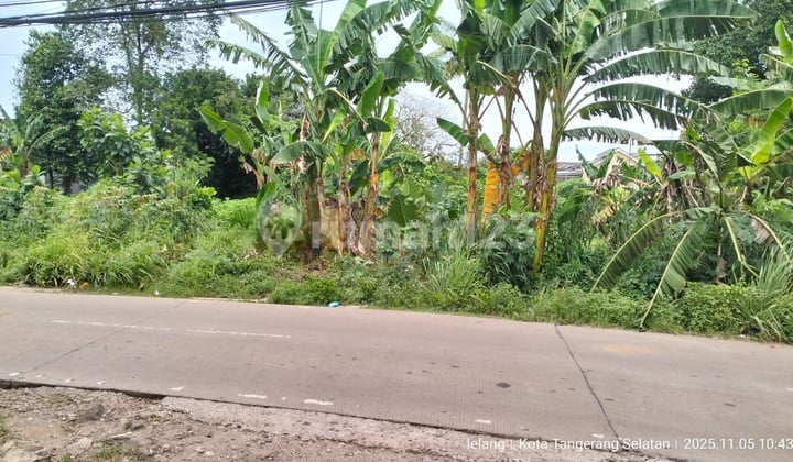 Tanah 2562 m2 SHM Serpong, Tangerang Selatan, Jalan Mesjid Ciater