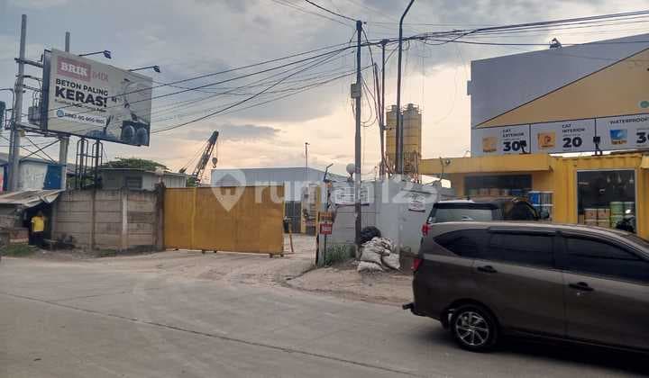 TANAH PINGGIR JALAN RAYA KARAWACI, COCOK UNTUK PADEL DAN GUDANG.