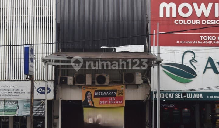Disewakan Ruko 4 Lantai Pinggir Jalan Raya Kalimalang di Jaka Sampurna Bekasi