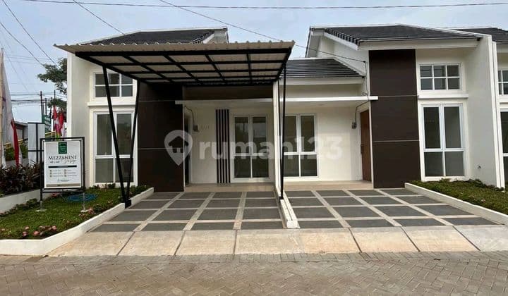 Rumah Siap Huni 1½ Lantai Konsep Mezzanine Tanpa Dp Nempel Di Pinggir Jalan Raya Setu