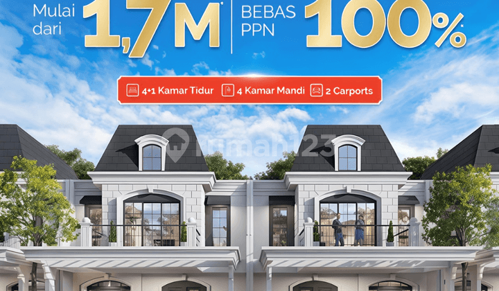 Rumah Ciputra, Citra Homes Halim 3Kamar Tidur, Dekat Tol dan LRT Stasiun