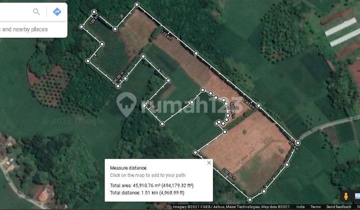 Tanah Investasi Strategis 6,8 Ha Pinggir Jalan Raya Pringsewu, Lampung