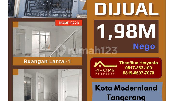 Home0223 - Rumah siap huni, baru renov, dalam cluster, sangat strategis, dekat berbagai fasilitas perumahan K