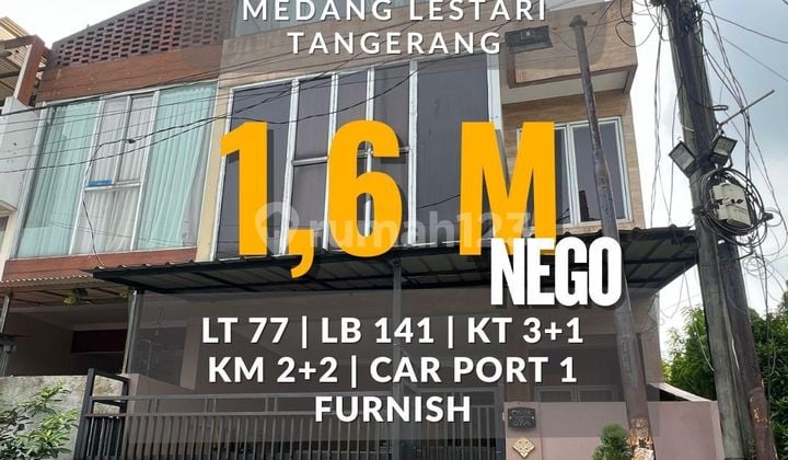 Jual Rumah 3 Lantai di Medang Lestari