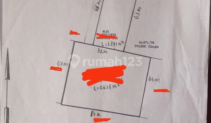 Di Jual Kavling Pinggir Jalan,.Sebelah Polsek Cikupa