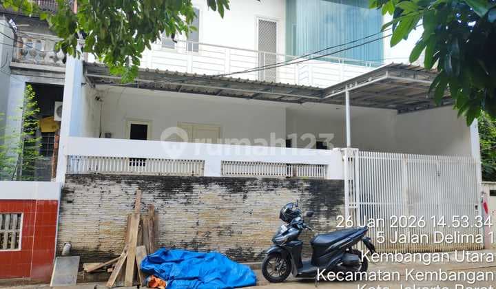 Rumah 2 Lantai Luas Tanah 135 di Jl Delima, Kembangan Utara, Kebon Jeruk