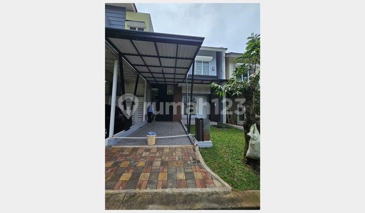 Turun Harga Dijual Rumah Asri Bebas Banjir di Cluster Delatinos BSD Tangerang Selatan