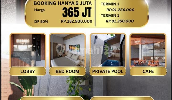 Villa Full Furnish Private Pool Dekat Ring Road Utara