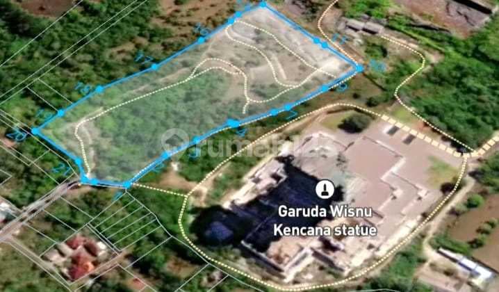 Tanah Sebelah Patung Gwk dengan View Laut Cocok untuk Komersial