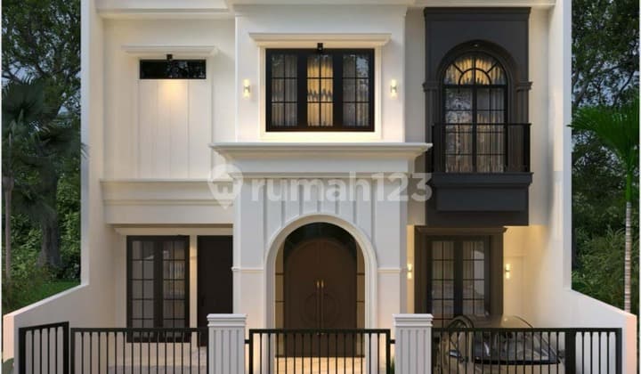 Rumah Mewah Gaya Modern Classic Lokasi Strategis di Nusa Loka - Bsd