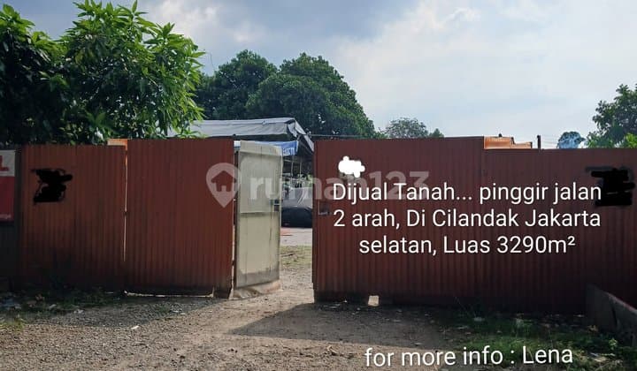 Dijual Tanah Pinggir Jalan 2 Arah Ramai,Strategis