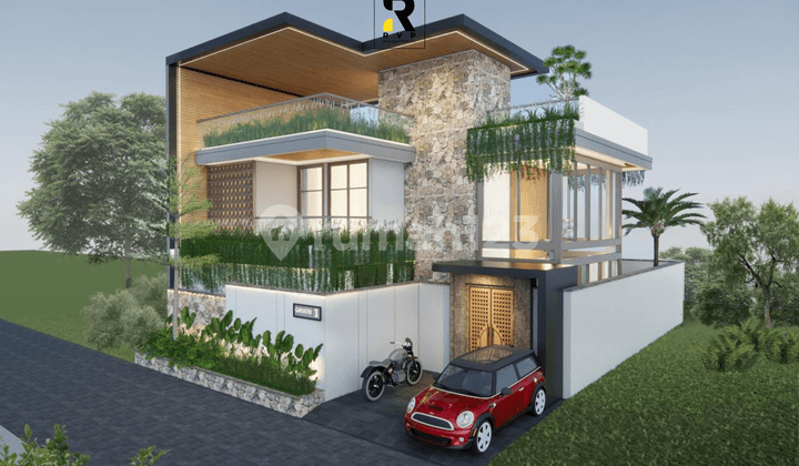 Villa Modern Tropical 3Br di Nusa Dua, Bali