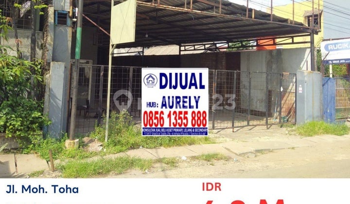 Gudang Murah Moh. Toha, Tangerang, LT 1135M2 Harga 6,8 Milyar,