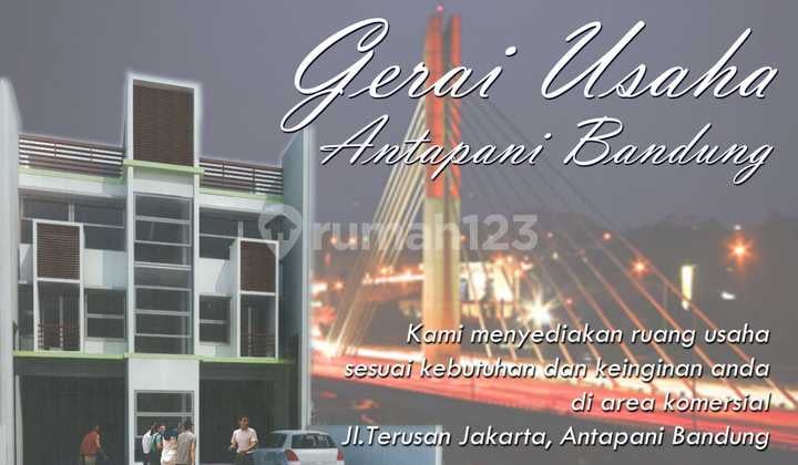 Dh-135 Disewa/Dijual Ruang Usaha Antapani Mainroad 4 Lantai