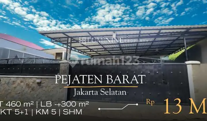 Dijual Rumah Cantik di Pejaten Barat, Jakarta Selatan
